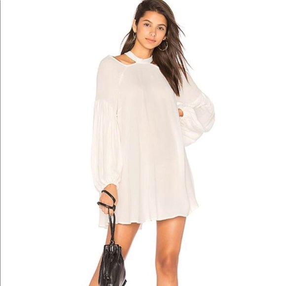 Free People Dresses & Skirts - Free People Drift Away Cold Shoulder Mini Dress